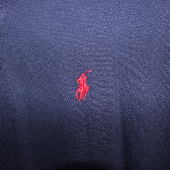 Navy Blue Polo Collared Shirt - Picture 3 of 4